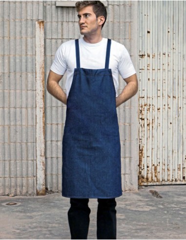 LIN-BBQKB9090JNS-Barbecue apron with cross bands